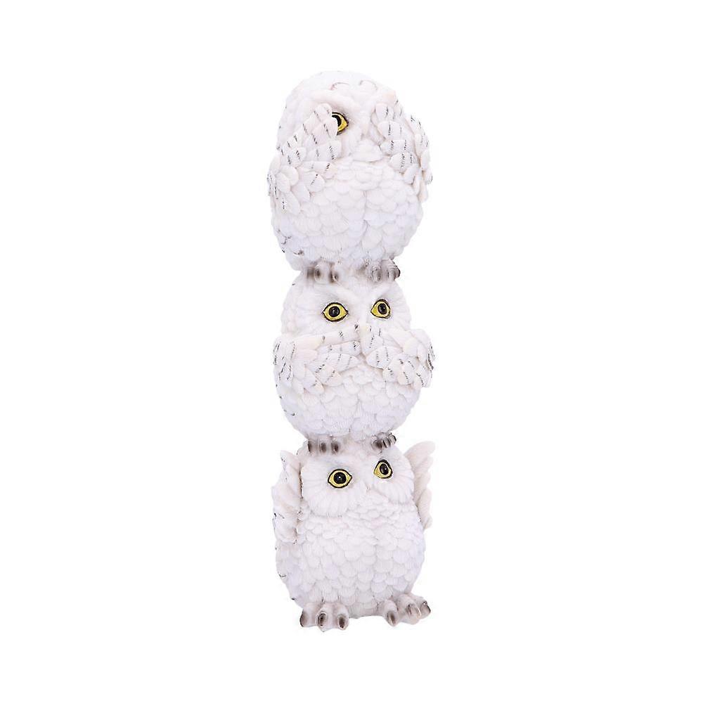 Wisest Totem Three Wise White Owls Ornament