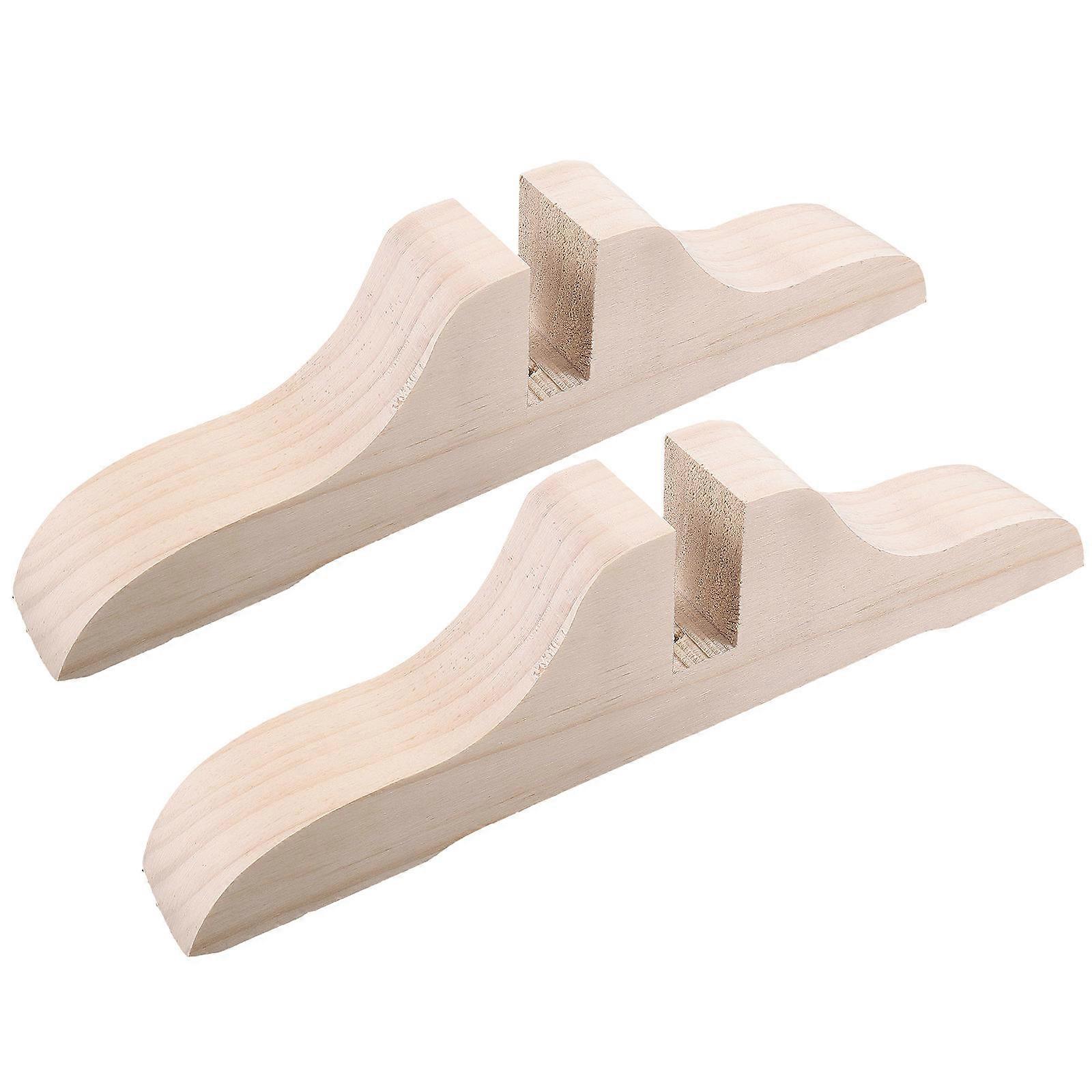 Adjustable Screen Base for Room Divider – Beige Partition Feet Set for Stable Flexible Space Arrangement