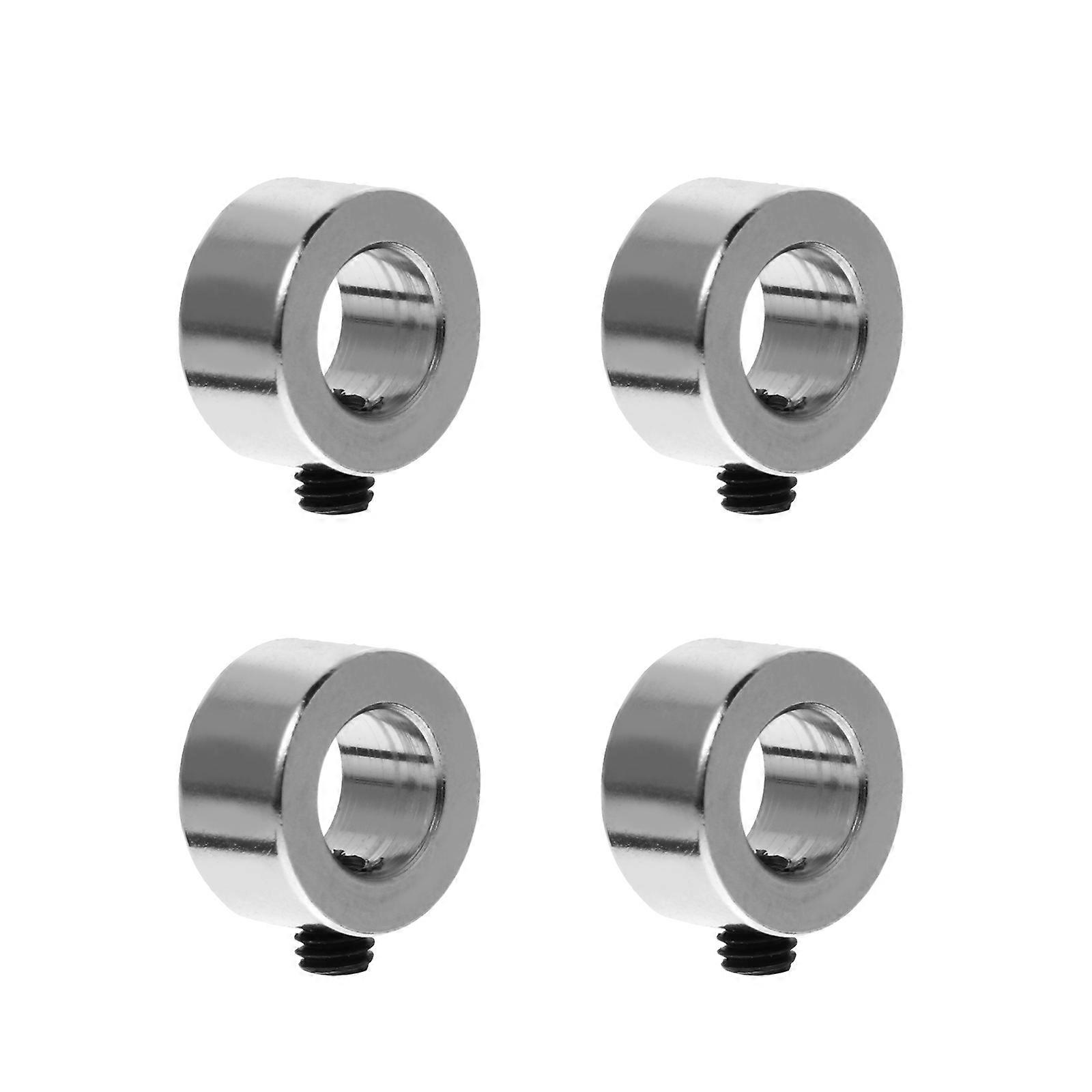 Stainless Steel Rings for Crafting Screw Lock Rings 3D Printer Users High Circular Shape Silver 1.4x0.8x0.7cm 4Pcs