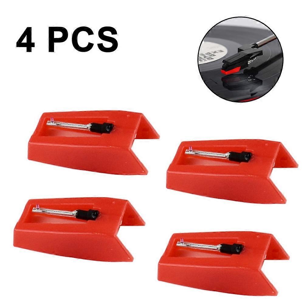 4 Pack Record Player Needle Turntable Stylus Replacement Turntable Phonograph Player