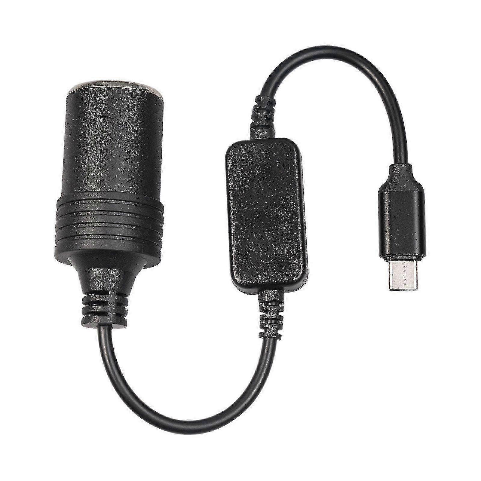 USB C Type C til 12v bil sigarettenner