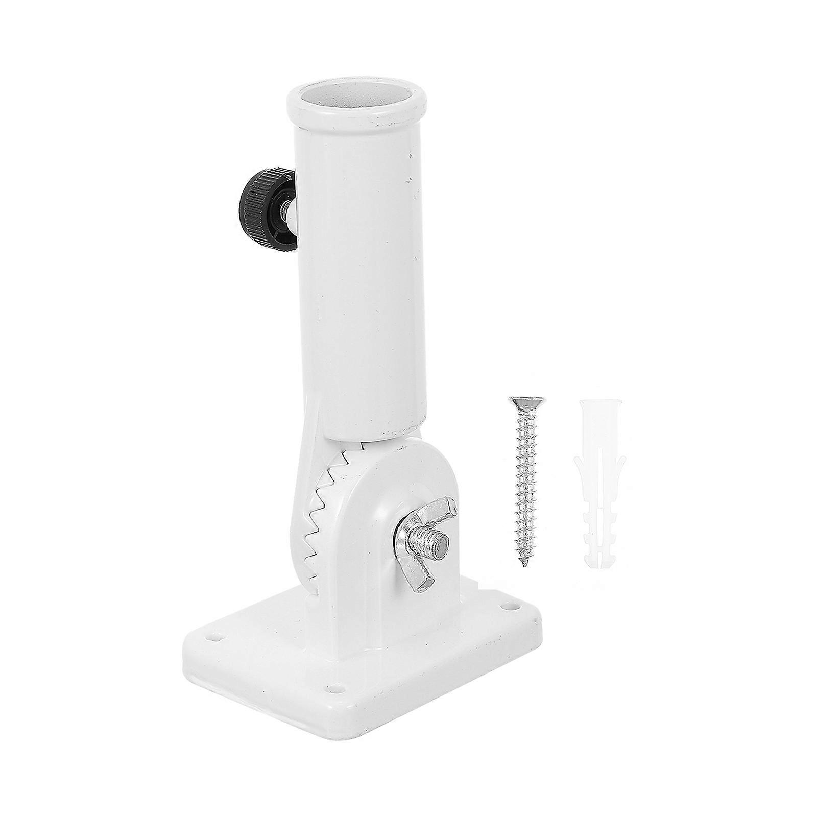 Flag Pole Display Bracket Outdoor Use Balcony Mounting Bracket Professional 13.5X8X6.5CM 1Set