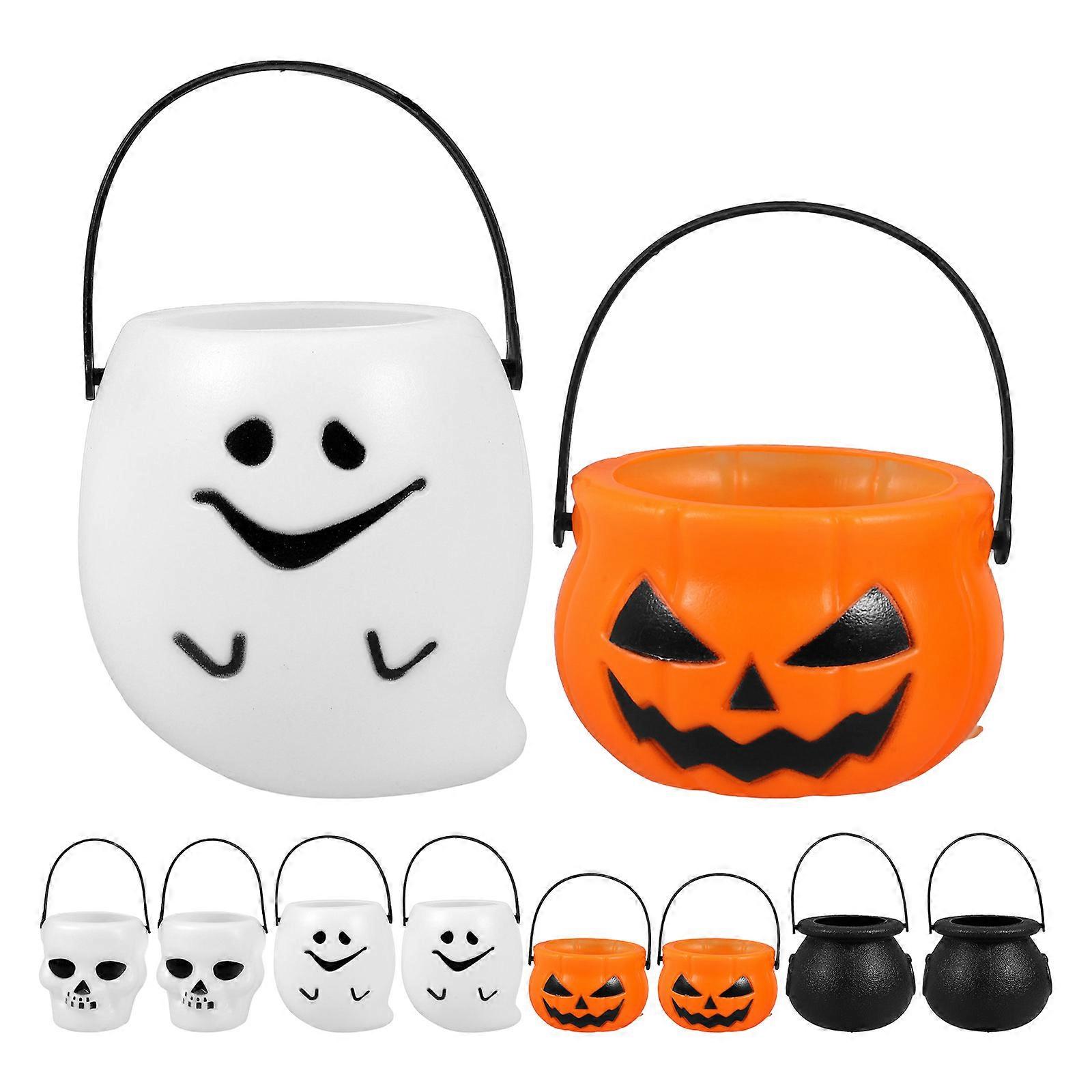 Favor Box Halloween Citrouille Bonbons Porte-Conteneur Portable 7x7cm Noir 12Pcs