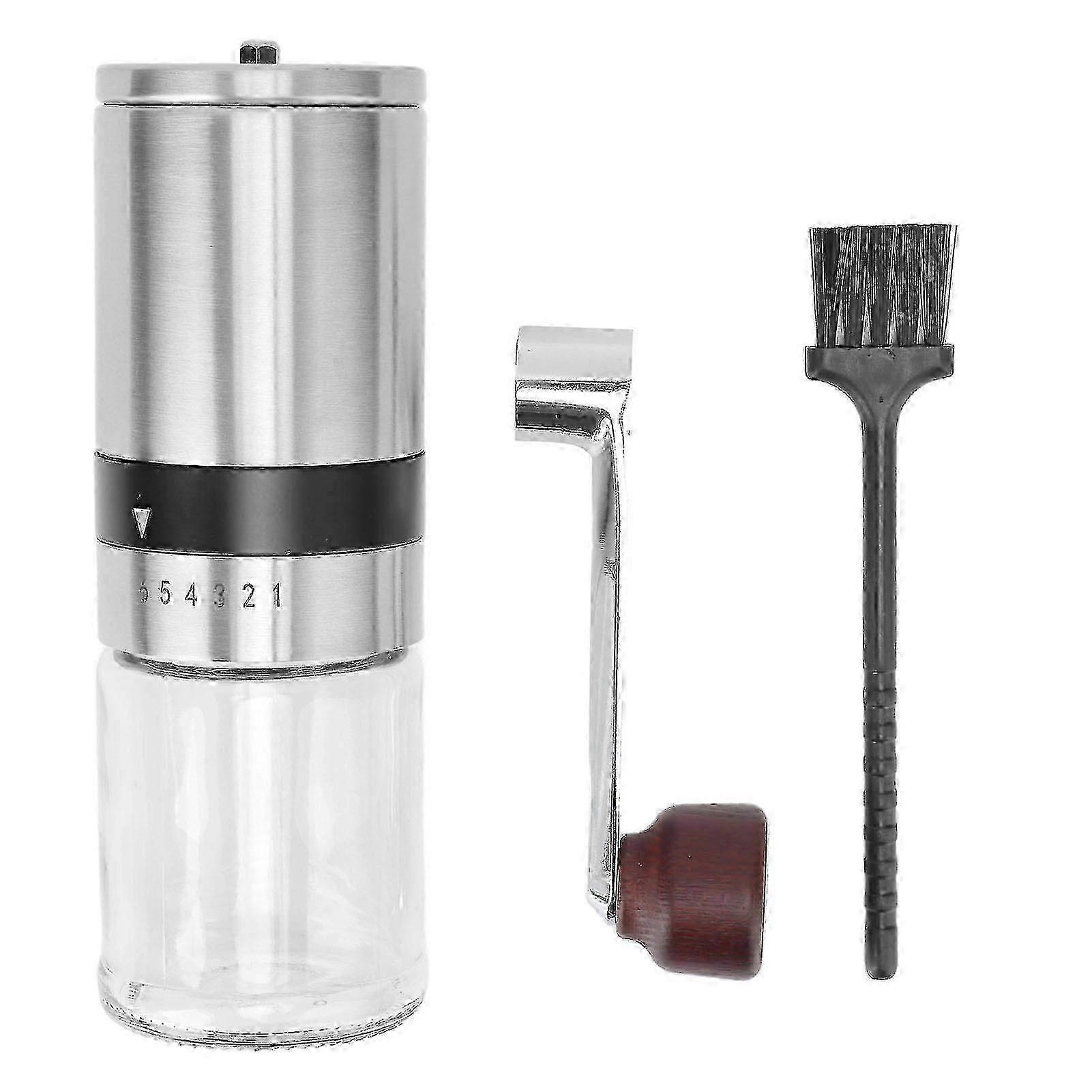 Adjustable Mini Hand Grinder With 6 Grinding Levels and Handle