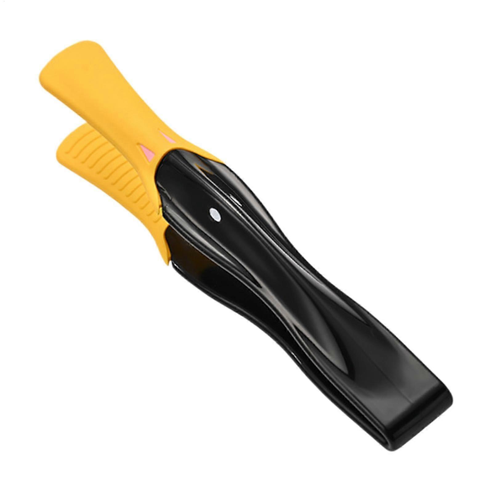 Duckbill Design Silicone Hot Resistant Grill Tongs - Non-Slip Handle Black Multi-Purpose Spatula for BBQ, Grilling, and Salad Handling