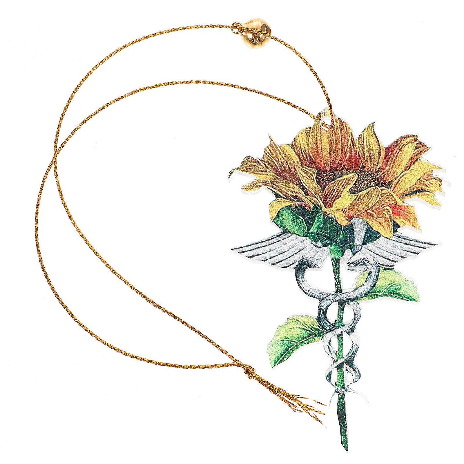 Rear View Mirror Decoration Simple Design Home Decor Multi 9x9cm 1Pcs