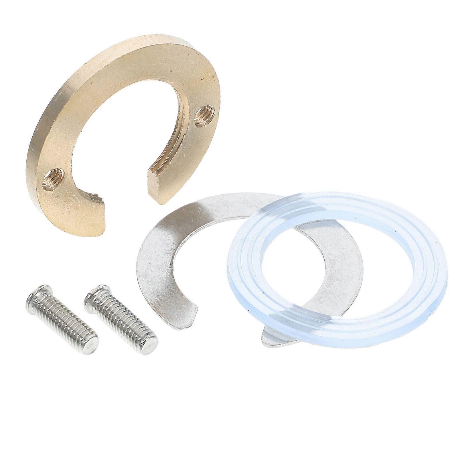 Faucet Lock Washer For Pipe Fittings Antiloosening Preventing Leaks Copper 4.90X4.90X0.40CM Golden Compact 1Set