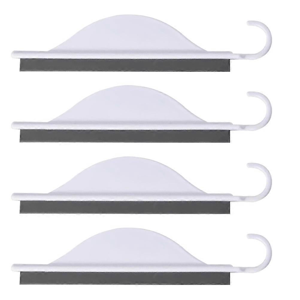 4pcs Kitchen & Bathroom Squeegee with Hanging Hook – Soft TPR Water Wiper for Countertops, Sinks & Glass Walls, Space Saving Design for Efficient