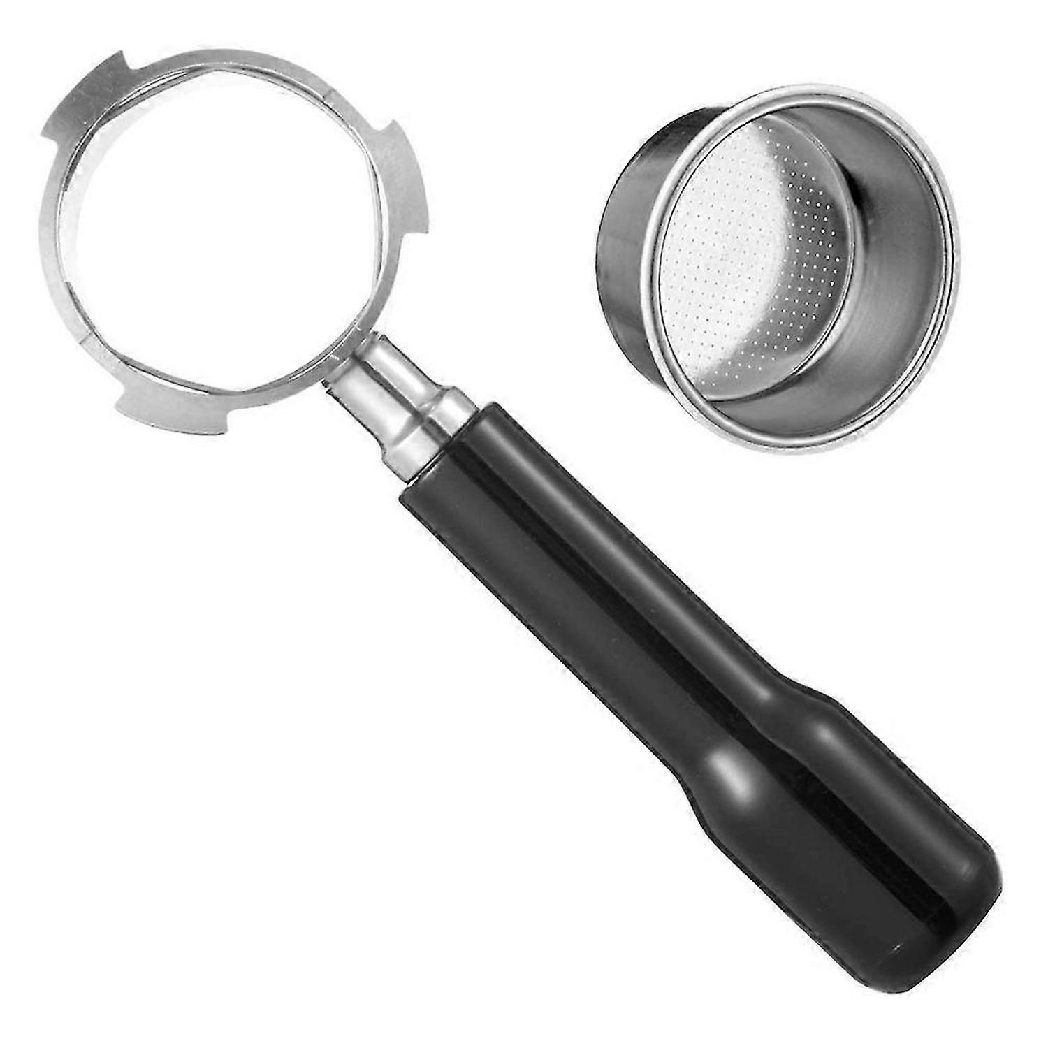 51Mm Bottomless Portafilter Fits for Delonghi Espresso Machines with 1 Cup Filter Basket