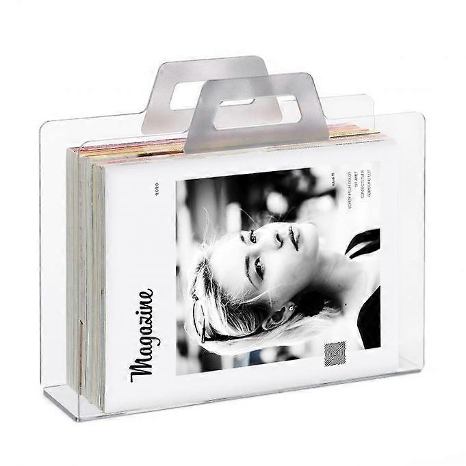 透明アクリルマガジンラック