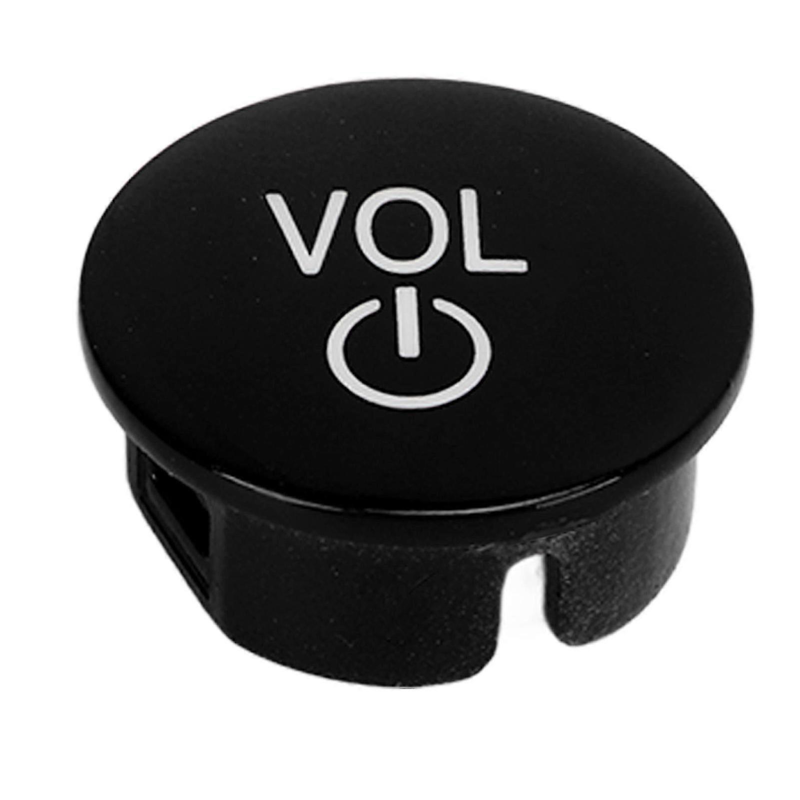 Central Audio Switch Button for Car Volume Control - Replacement Push Button for Certain Models in Black Finish