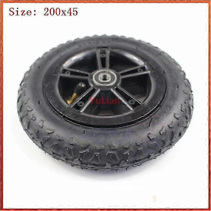 Rubber Tire for Foldable Bicycle, Motorcycle and Baby Car Accessories, 8-Inch Wheel with Inner Tube, 200x40, Novelty Item