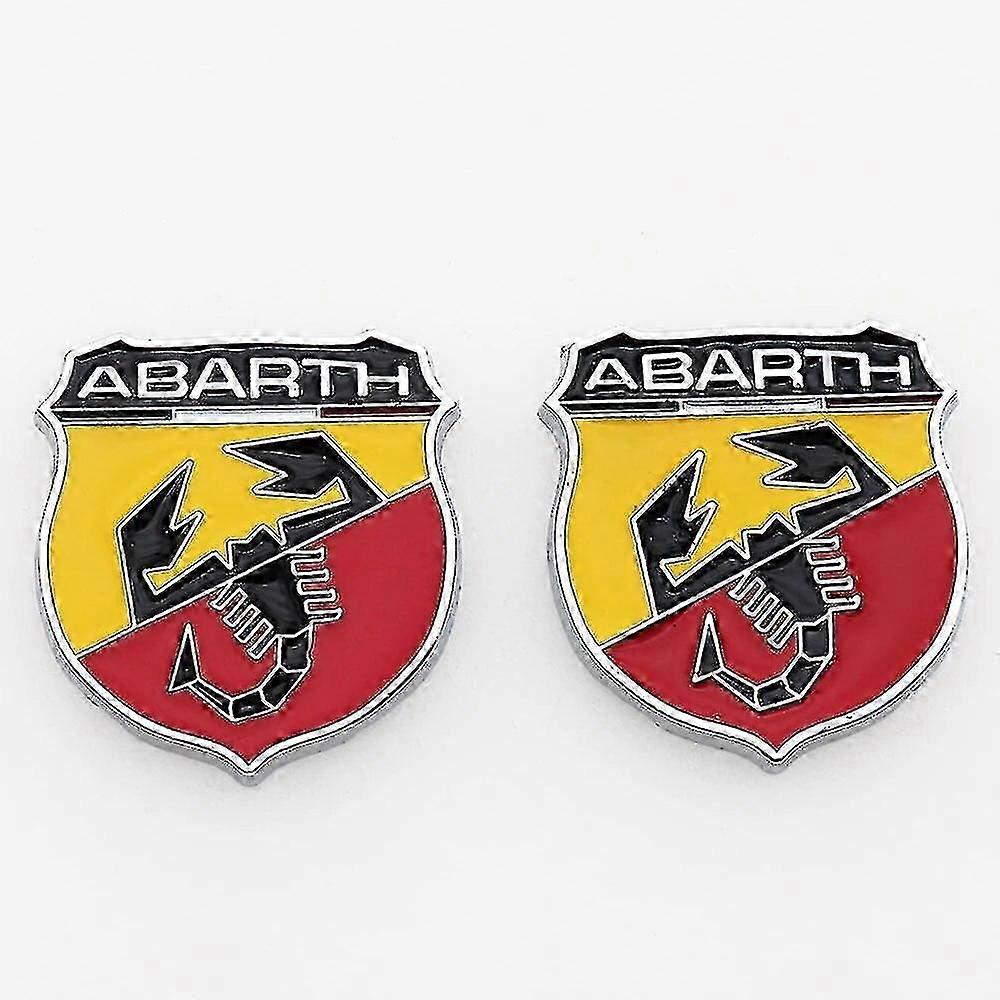 3D μέταλλο Abarth σκορπιός λογότυπο αυτοκίνητο φτερό πλευρά αυτοκόλλητο ουρά σήμα δημιουργική διακόσμηση πίσω κορμό έμβλημα styling auto αξεσουάρ-καλή
