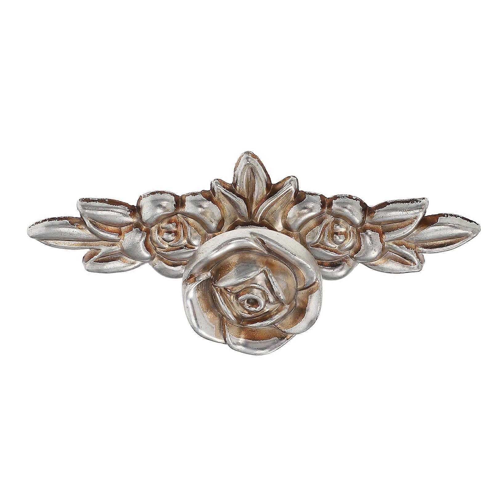 Vintage Floral Cabinet Knobs Zinc Alloy Rose Shape Decorative Easy Installation 1Set