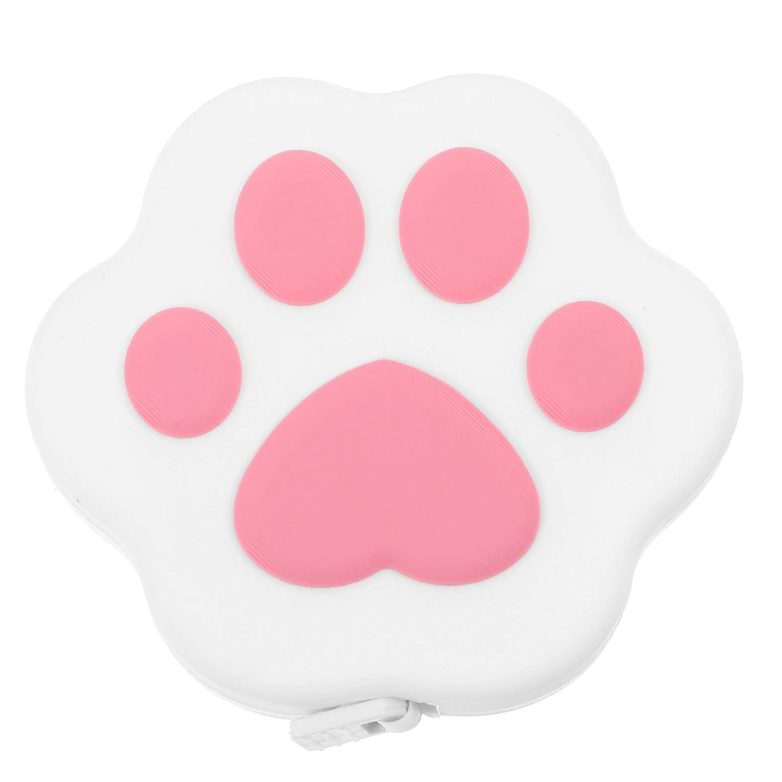 Retractable Cat Paw Body Tape Measure with Push Button, Soft and Flexible Measuring Tape for Sewing, Waist Measurement, Crafts, and Tailoring