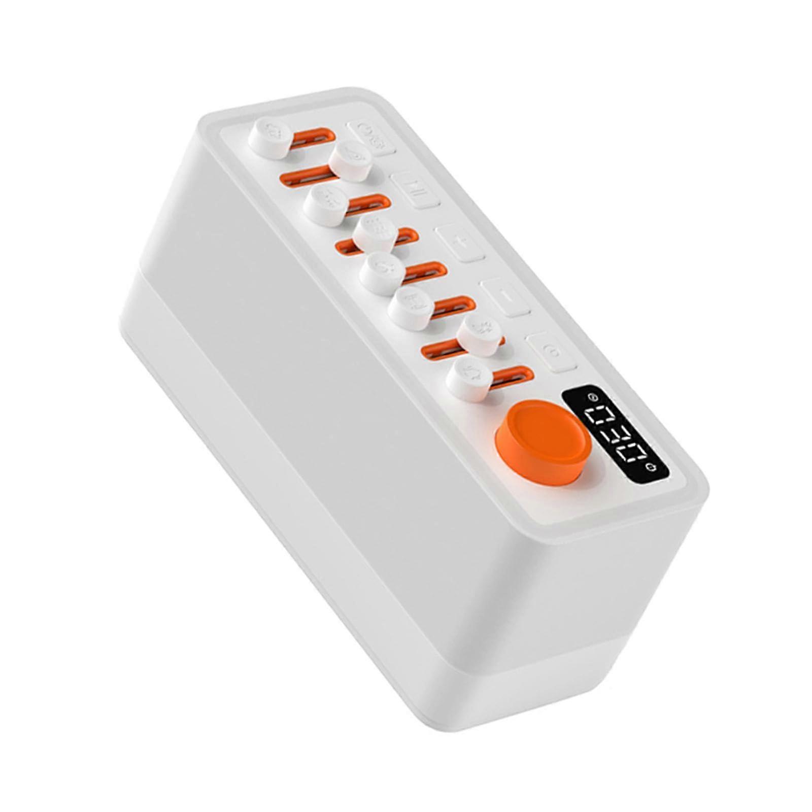 Portable Speaker for Sleeping Outdoors, Bluetooth White Noise Machine with Light, Small Timer for Travel and Bedroom