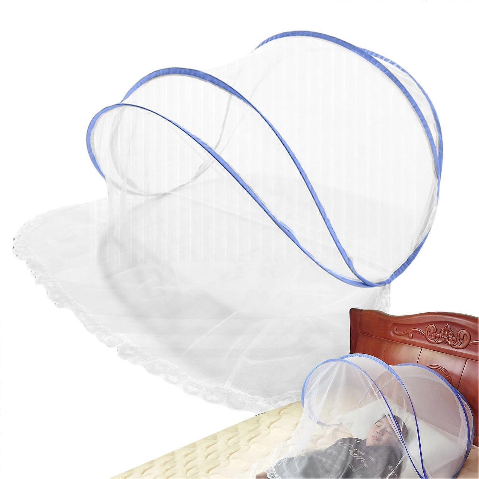 Camping Net Tent Installation Mesh Tent, Mosquito Netting Tent for Outdoor Hiking, Camping, Climbing Blue