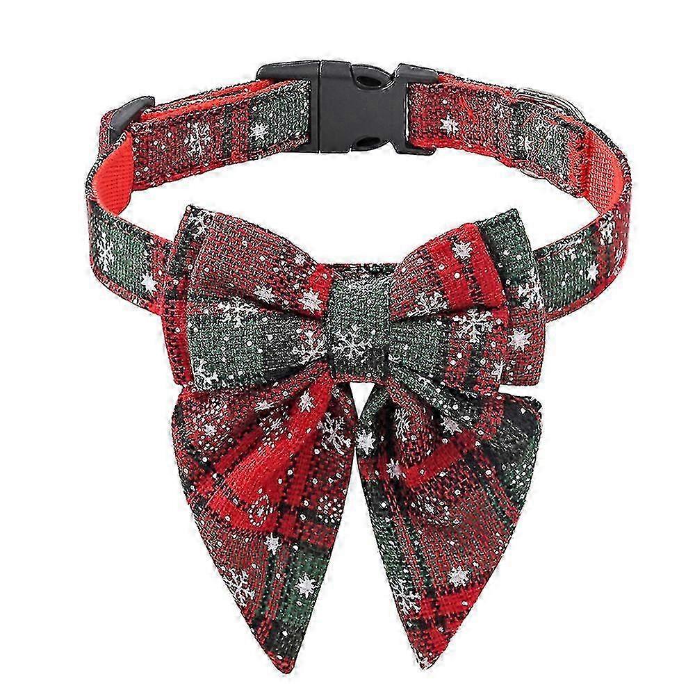 Weihnachtliches Hundehalsband mit Fliege, perfektes Urlaubsgeschenk für Welpen oder Kätzchen