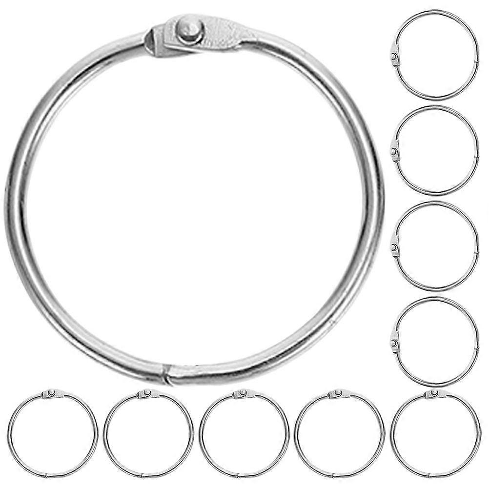 20 Stück Metall Binderinge Multifunktions Schlüsselanhänger Metall Notizblock Ringe Lose Blatt Binderinge