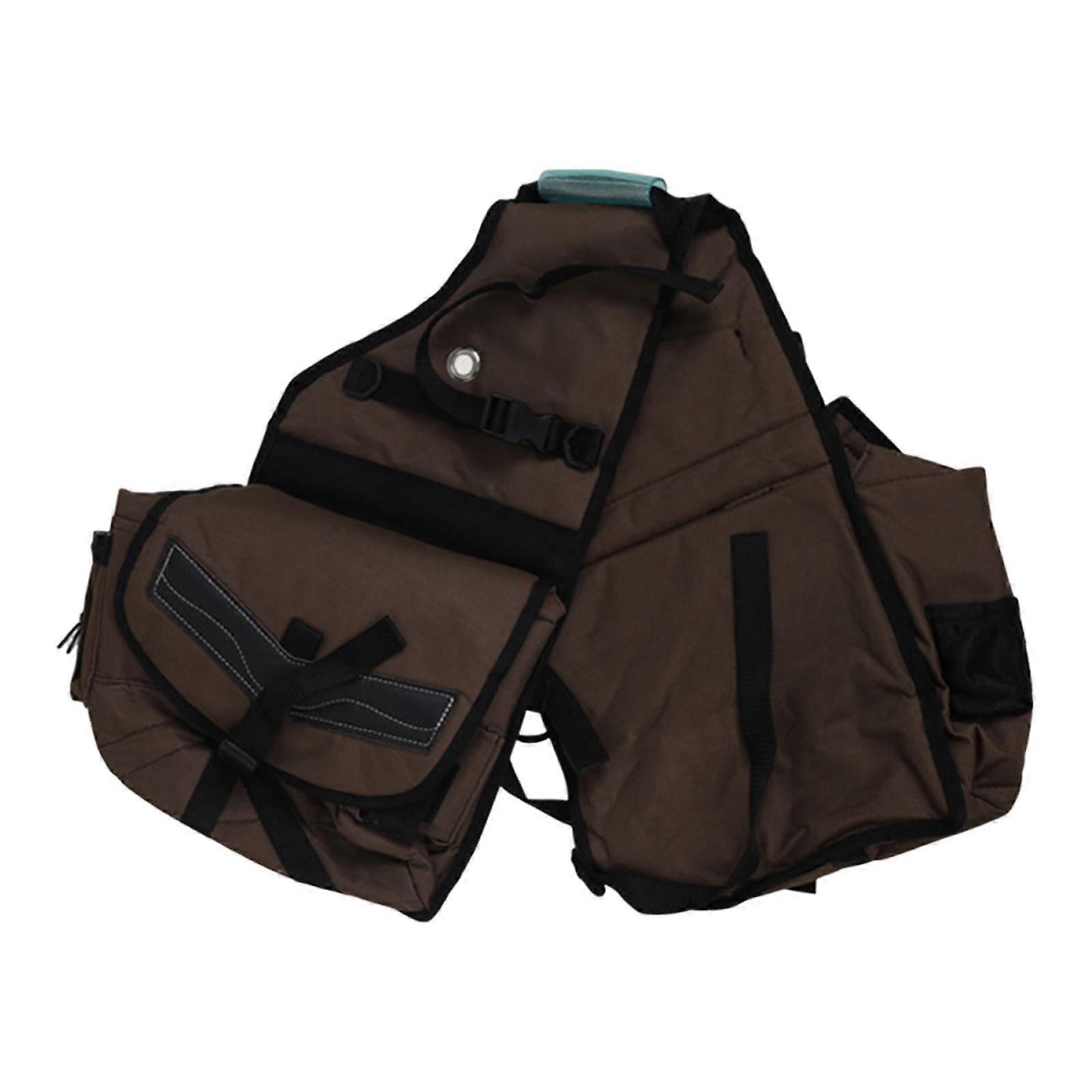 Canvas Saddle Bag Saddlebag Respirabil Practic Ușor Cantle Bag Saddle