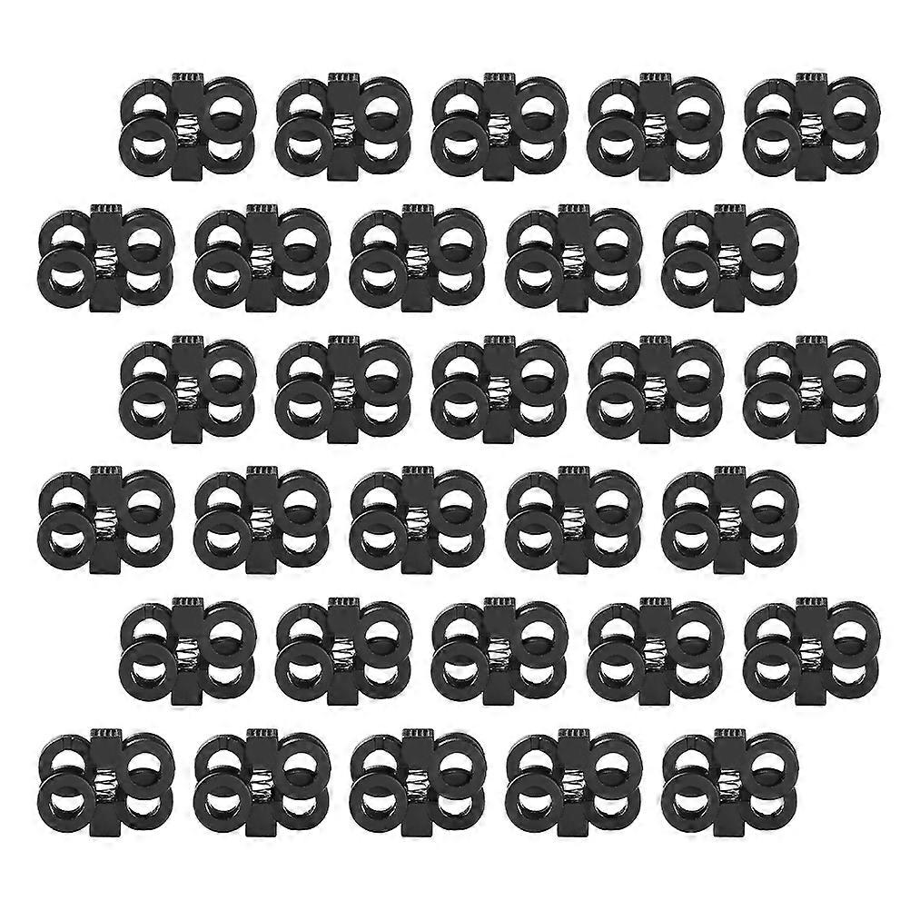 FRCOLOR 60Pcs Practical Shoelace Buckles Parachute Cord with Adjustable Buckles