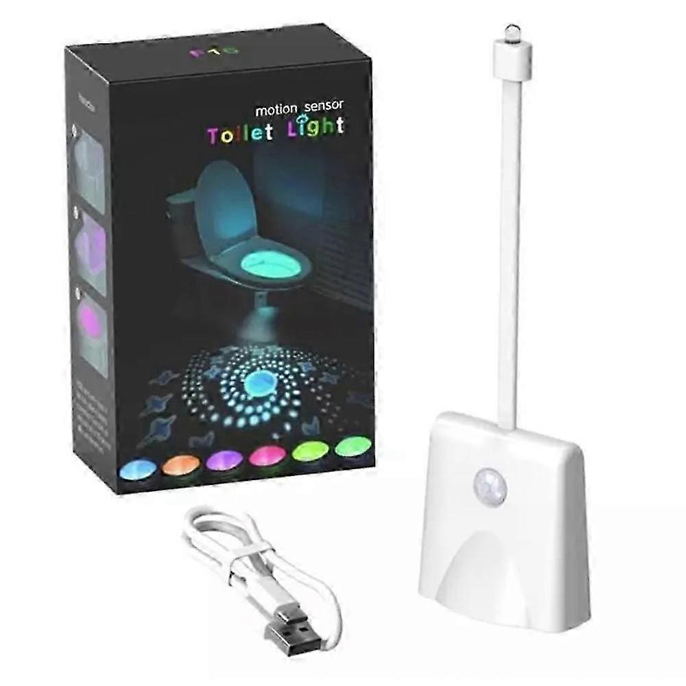 Yıldız Projektörlü RGB Klozet Işığı İnsan İndüksiyon Hareket Sensörü Tuvalet Işığı RGB Arka Işık Banyo WC Gece Lambası