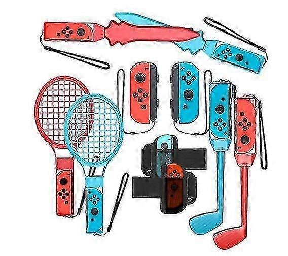 スイッチスポーツ用スイッチスポーツアクセサリーバンドル、10 in 1スイッチスポーツアクセサリー