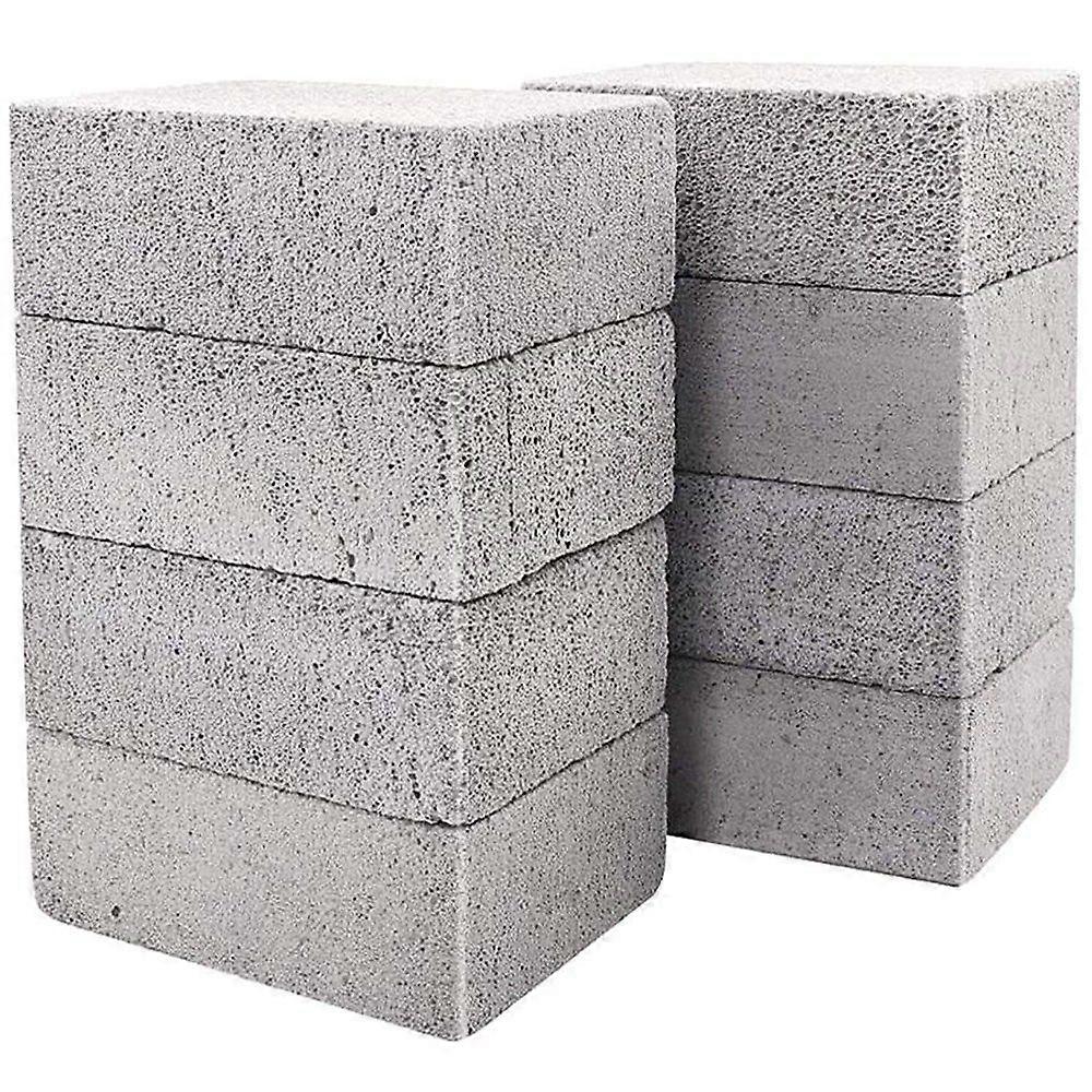 8 Pack Grill Griddle Cleaning Brick Block Pumice Stones for Removing BBQ Grills, Racks, Flat Top Cookers, Pool