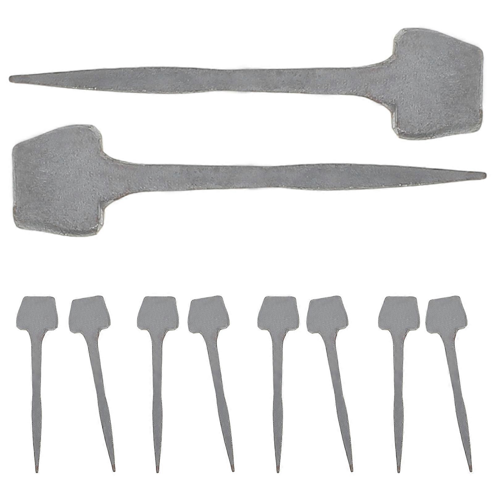 Horseshoe Nails Iron Horseshoe Fixing Equipment Stable Use Practical Silver 4.30X1.00X0.30CM Reduces Horse Fatigue 10Pcs