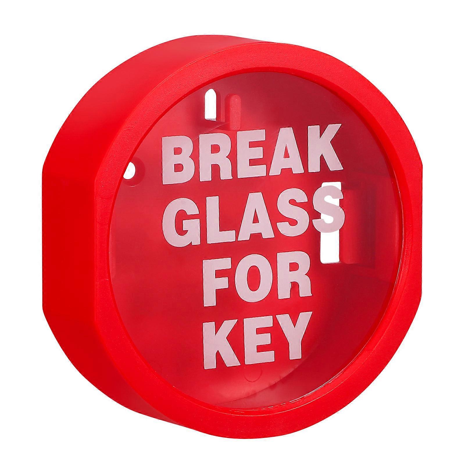 Lock Box Key Lock Box For House Key Emergency Escape Rectangular Red 1Set