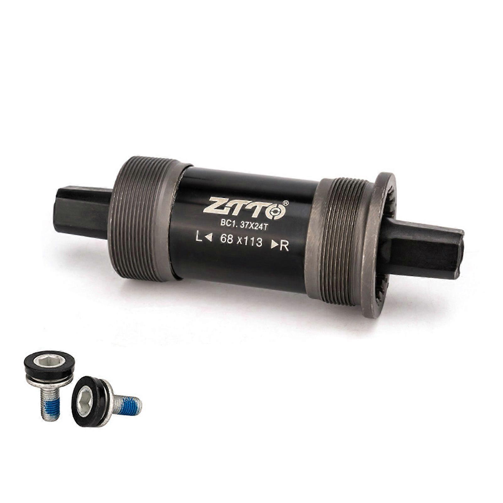 68mm Road Bike Bottom Bracket Square Hole Mountain Bicycle Bottom Bracket with Waterproof ScrewsYMQX)