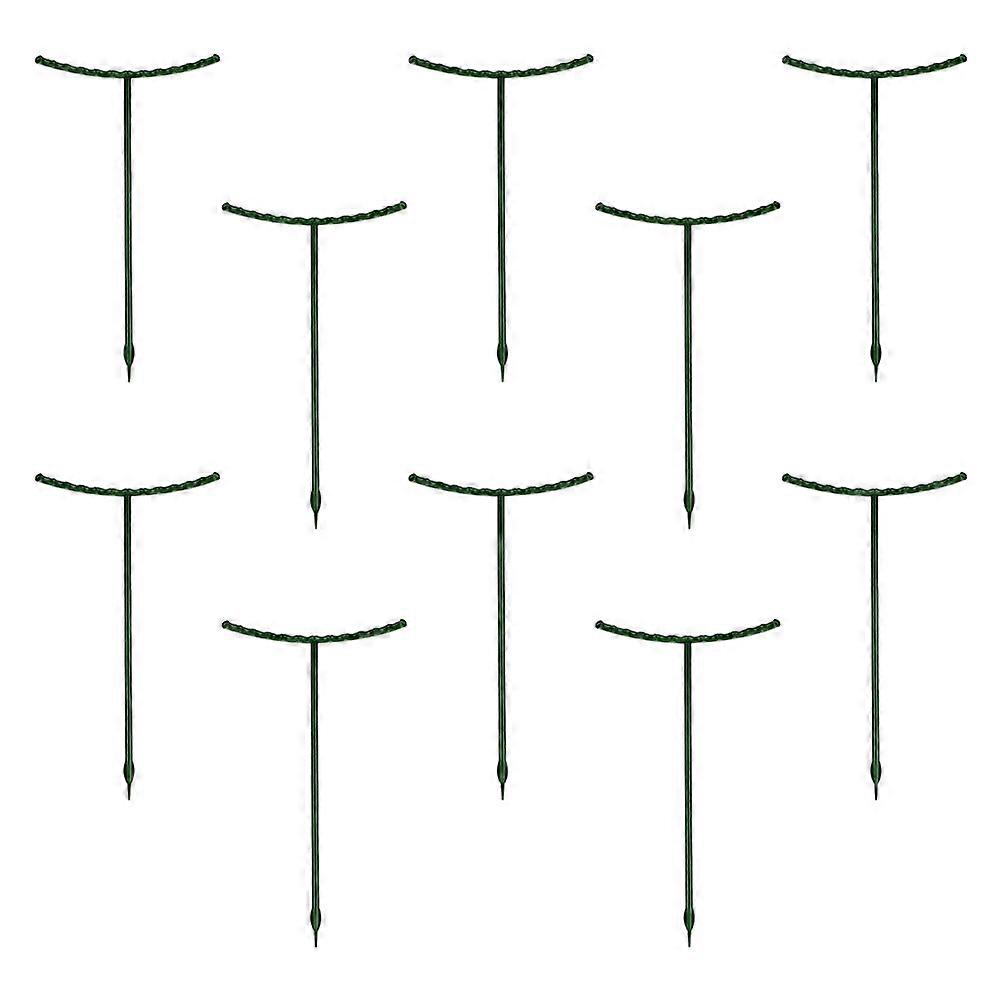 Plant Support Orchid Climbing Rack for Garden Use 10Pcs Green Plastic Racks