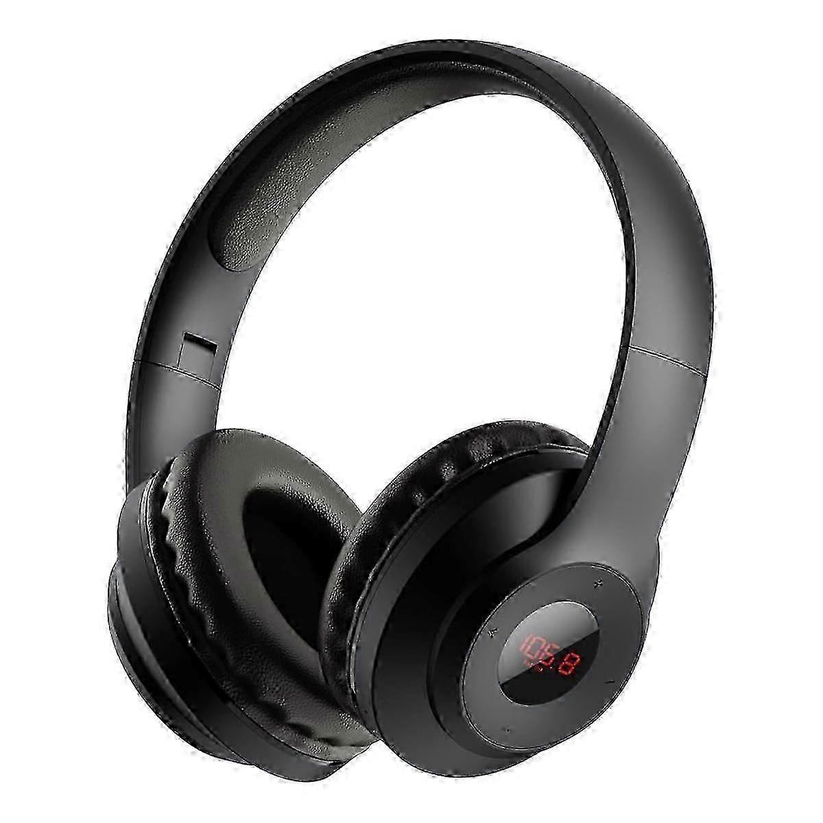 Portable FM Radio Headphones with LED Display, Soft Ear , FM Headset Radio Receiver for Meeting,Wor JP