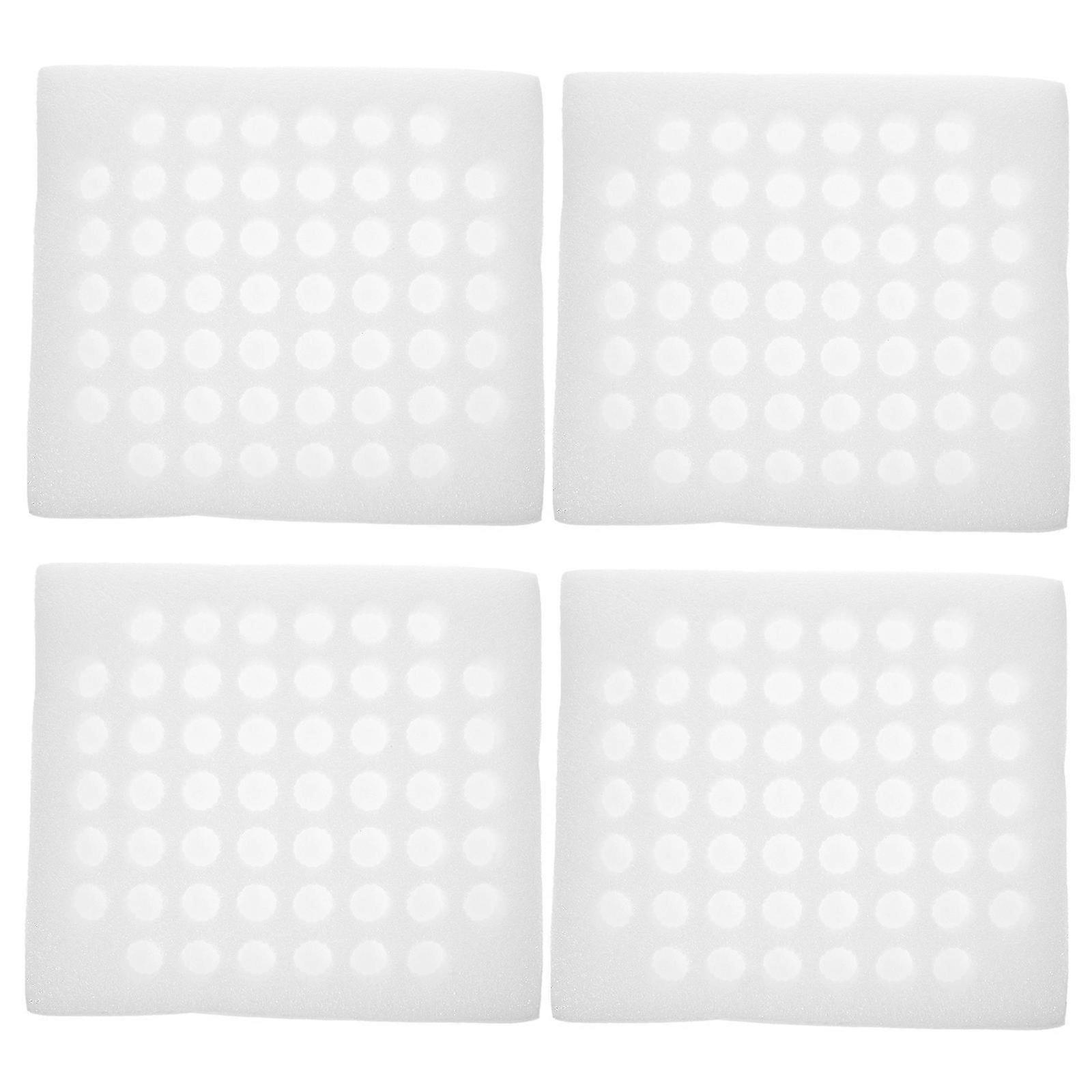 2 Sets of 4PCS Pearl Wool Quail Eggs Tray Wrapping Egg Holder Foam-lined Egg Tray Quakeproof Quail Eggs Box for 52PCS Quail Eggs S SZRH A-G 571