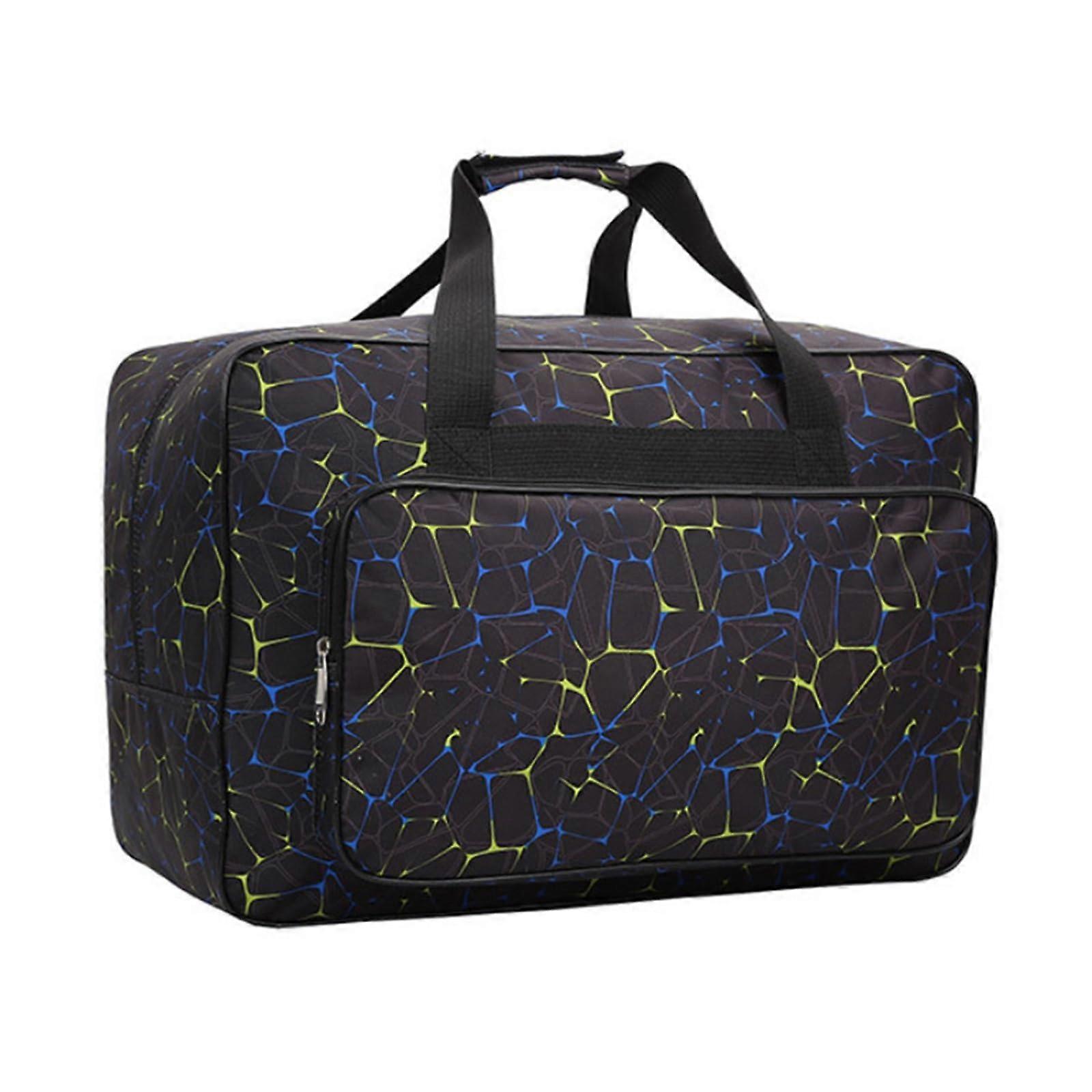 Portable Sewing Machine Carrying Bag Travel Case With Spacious Front Pocket For Home Use Black