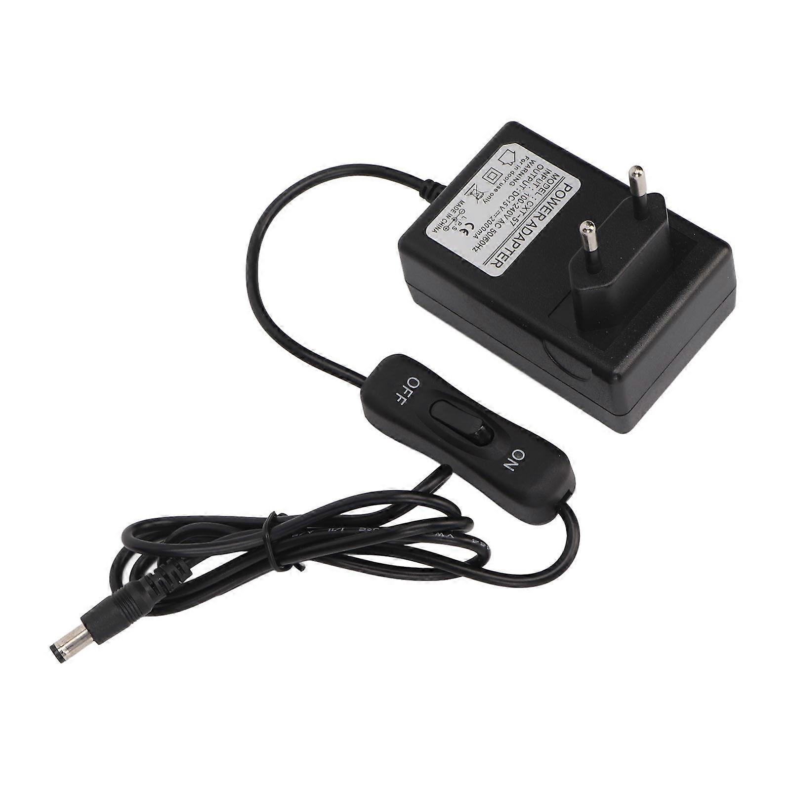 Foam Cutter Power Adapter 15V 2000mA Strong Plasitc Metal Wire Control Hot Wire Cutter Adaptor 100‑240V EU Plug Maximum 30W 
