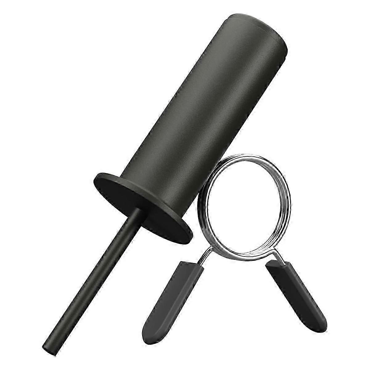 دبوس مكدس الوزن ، دبوس الصالة الرياضية مع طوق مشبك زنبركي ، دبابيس الوزن لآلة تكديس الوزن ، معدات تدريب القوة 10 مم - أسود