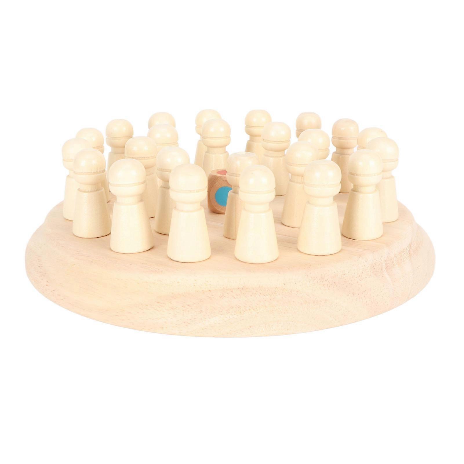 Wooden Memory Match Stick Chess Game Interesting Color Memory Chess Parent Child Interaction Toy for Kids