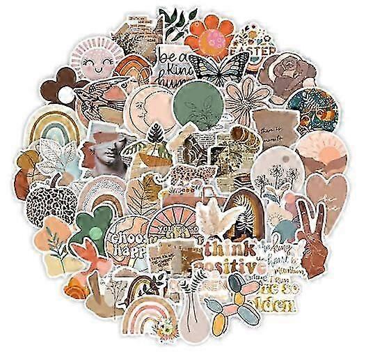 50pcsビニール見積もりステッカー、ジャーナリング用アファメーションポジティブステッカーハイドロフラスココンピューターデカールラップトップMacBook電話ケーススケートボードヘルメット