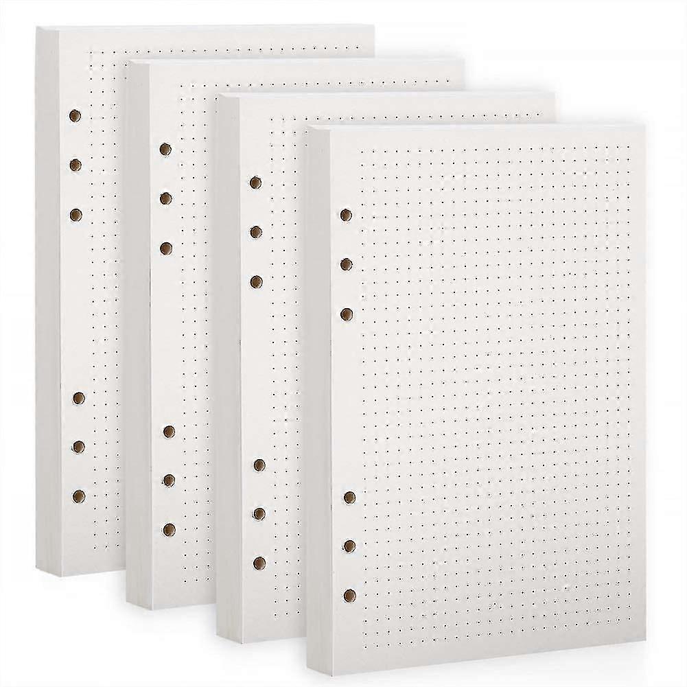 A5 Dotted Refills Paper, 6-Ring Refillable Notepaper, A5  Refills Paper for Notebook Journals (Dot)