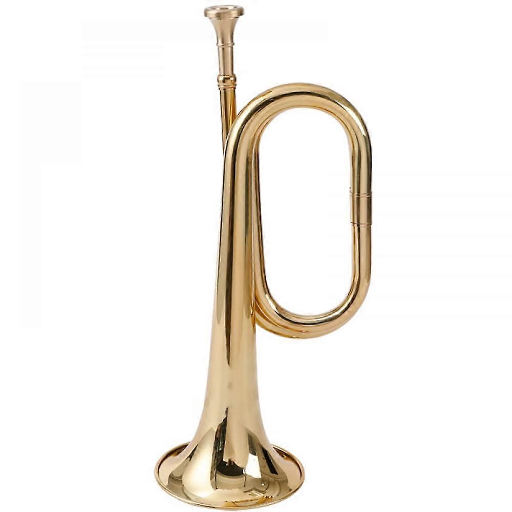 B Flat Horn Call Trumpet Brass Cavalry Horn With Mouthpiece For Cavalry Military Orchestra For Brass Instruments
