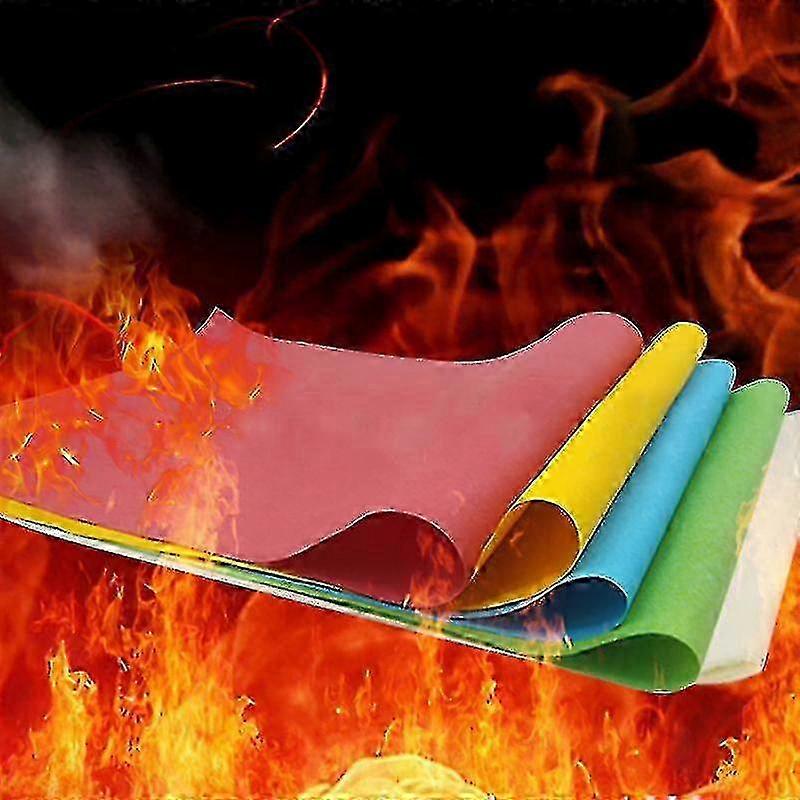 Fire paper for magic shows 4pc flash flame rose props
