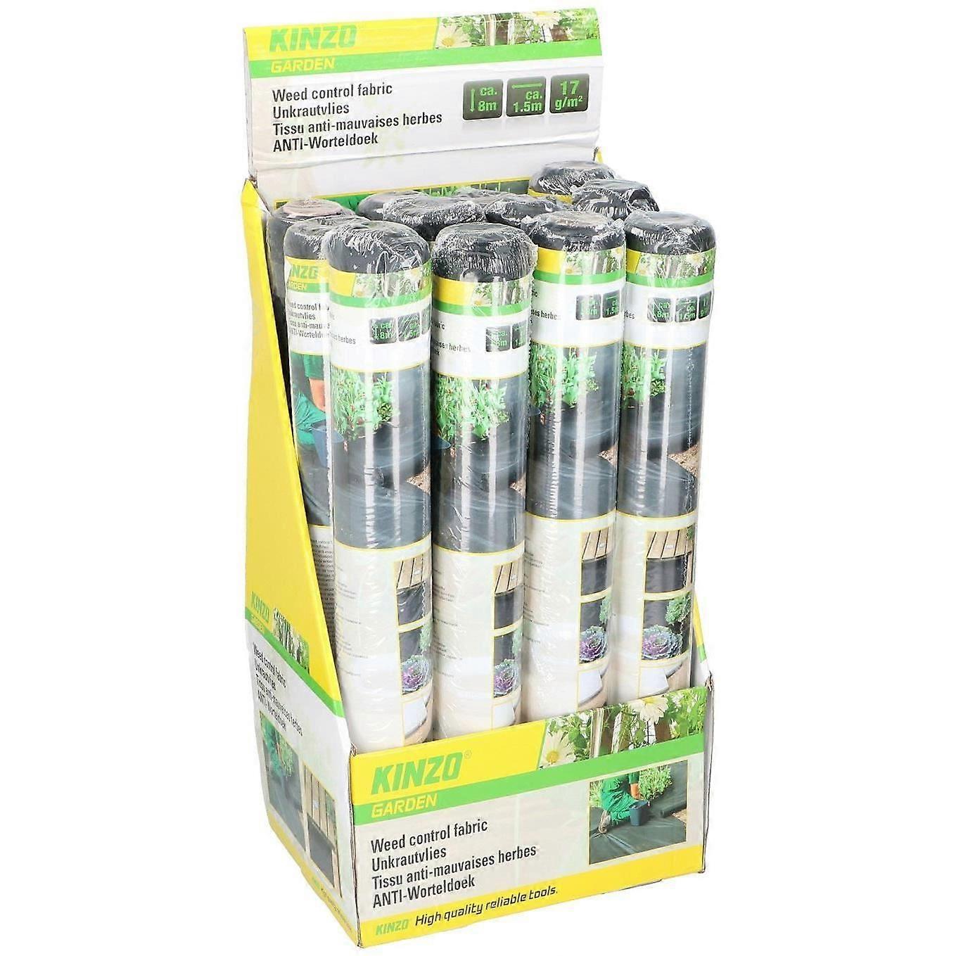 Weed control fabric 1.5x8mtr Plastic Black