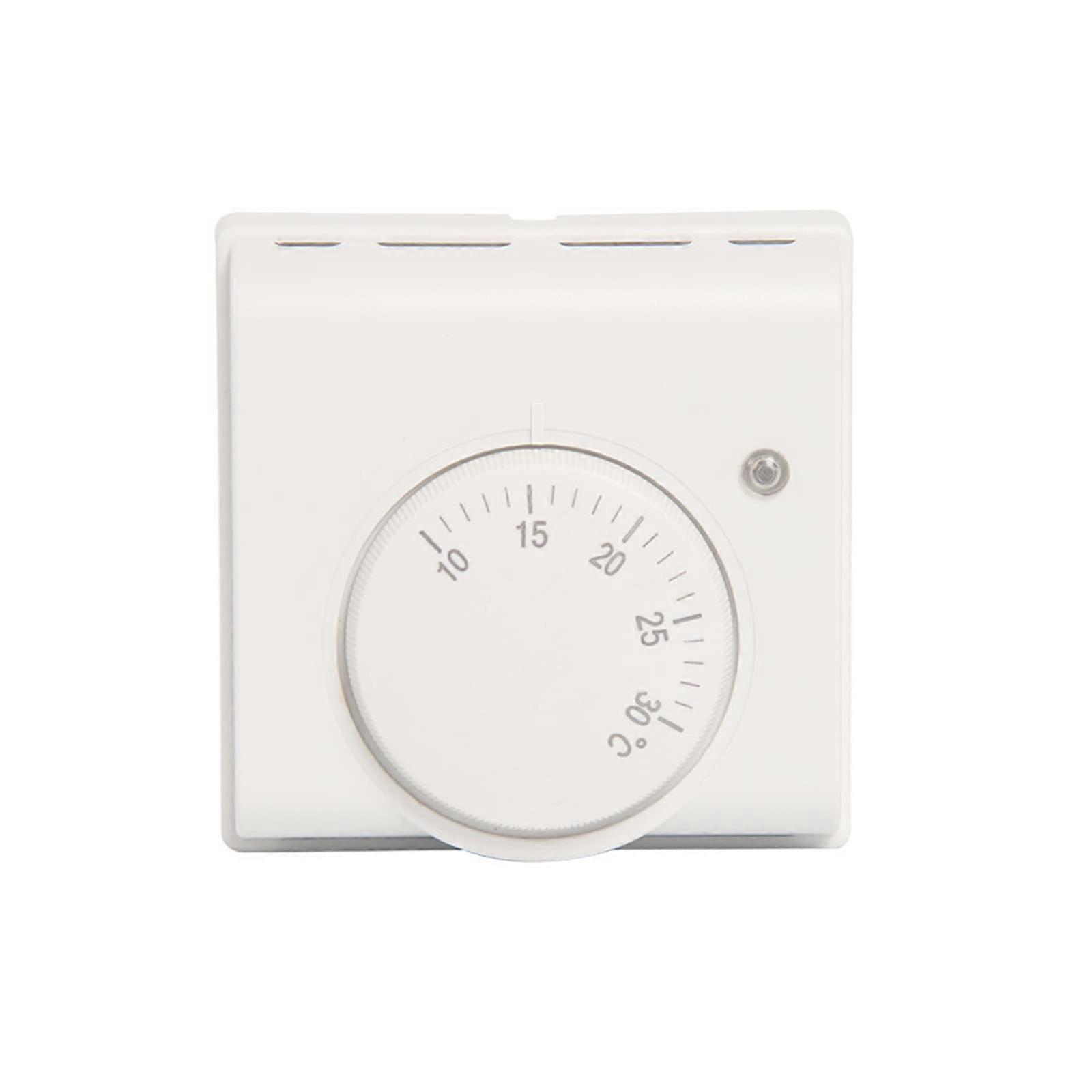 220V Mechanical Room Thermostat for Air Conditioning and Underfloor Heating, Surface-Mounted with On/Off Switch Features