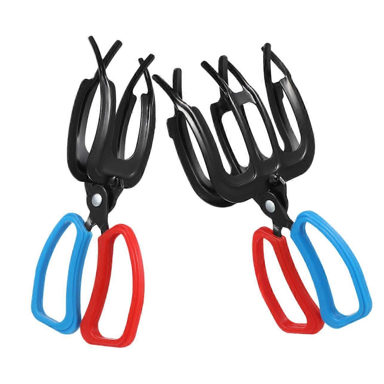 Multifunction Fish Gripper 2-Pack, Durable Plastic Fishing Tongs with Unique Back Design for Safe Fish Handling