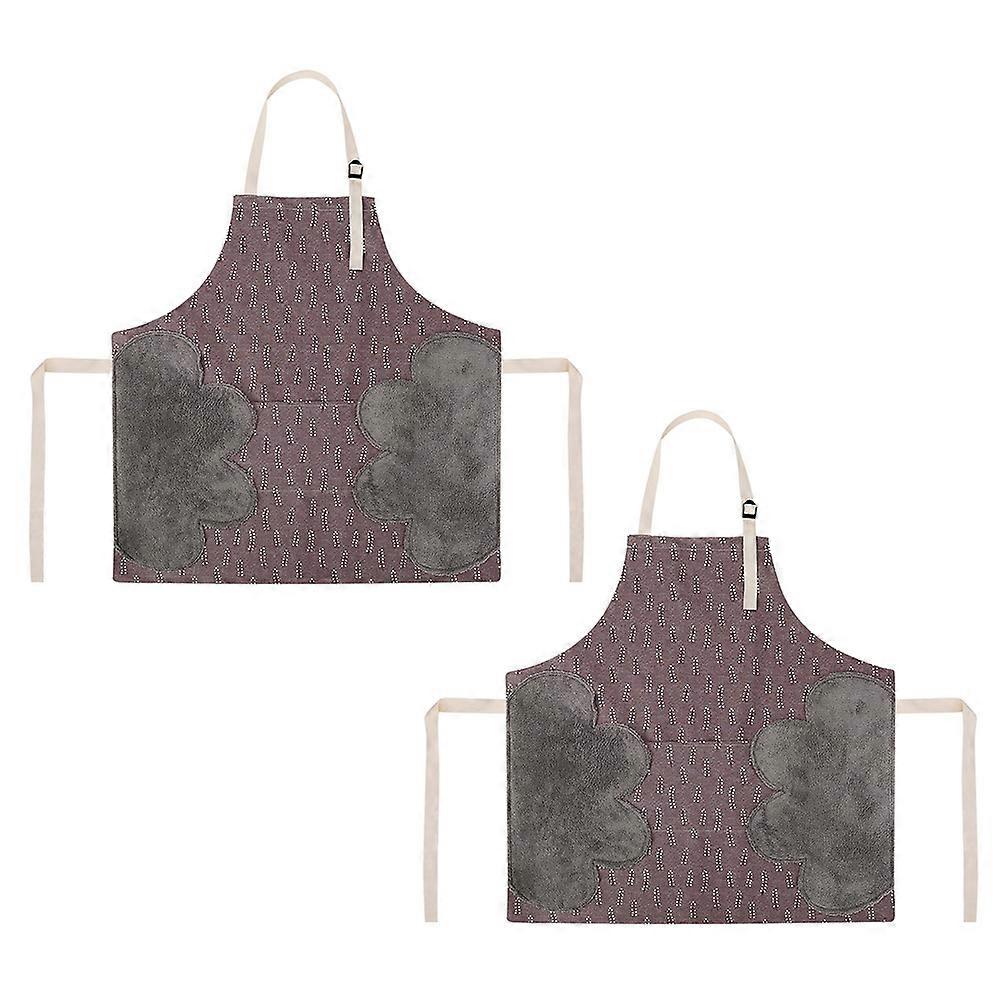 Reusable Dishwashing Apron For Barbecue Grilling And Breathable Comfortable 2Pack