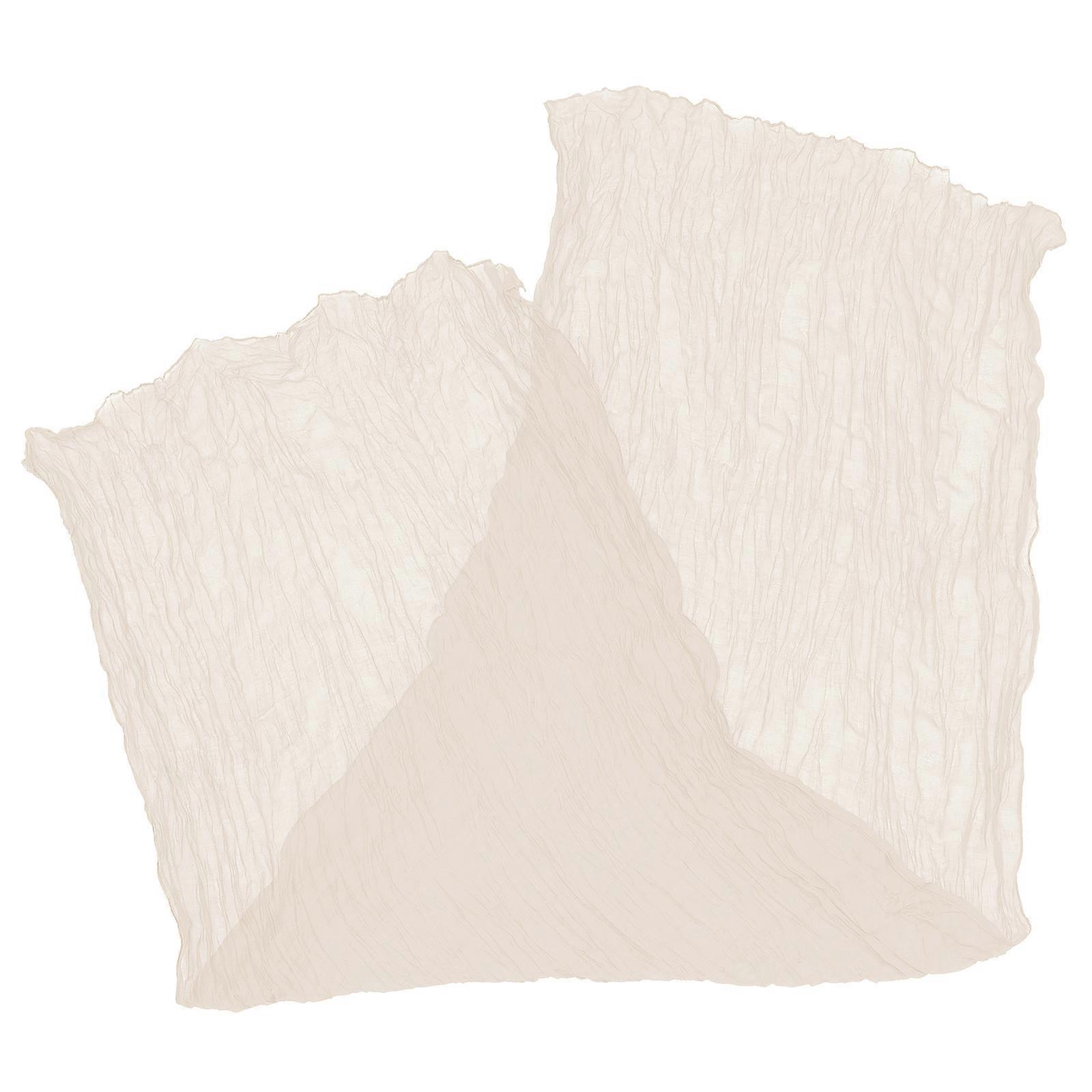 Dining Table Runner Bohemian Style Tablecloth Beige Rectangular Folding Restaurant Owners 1Pcs
