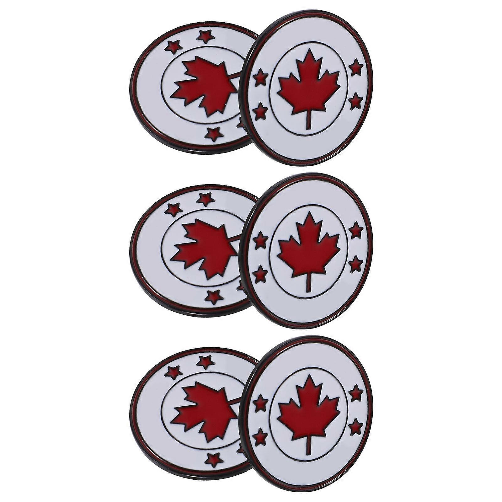 Here's a refined and professional product description for your **6pcs Canada Flag Brooch Pins**:

 

### 🍁 6pcs Canada Flag Brooch Pins – Cute Maple