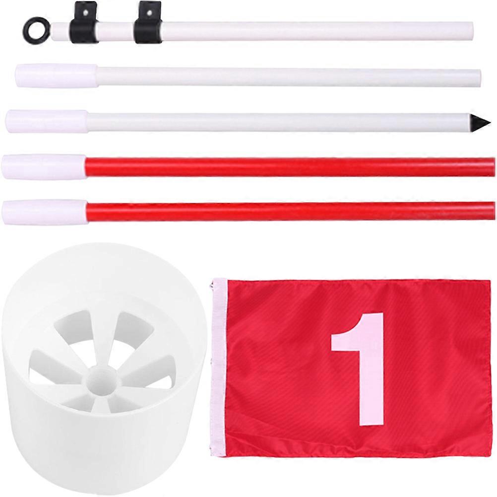 Sturdy Flagstick Portable Golf Practice Set with Durable Nylon Material 1 Set