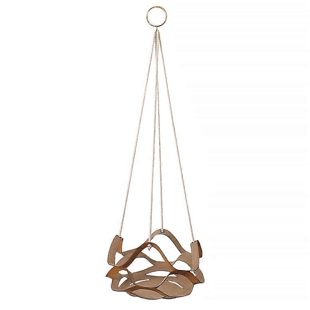 Pu Hanging Planter with Rope & Loop – Large Yellow Flowerpot Basket for Indoor Outdoor Garden – Stylish Multi Succulent Plant Hanger for Home Office
